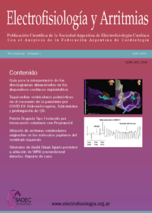 Revista Electrofisiología y Arritmias Volumen XII Número 1
